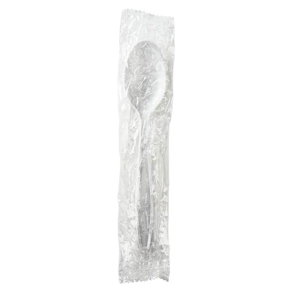 Karat PP Heavy-Weight WRAPPED Tea Spoon (White) - 1,000 pcs