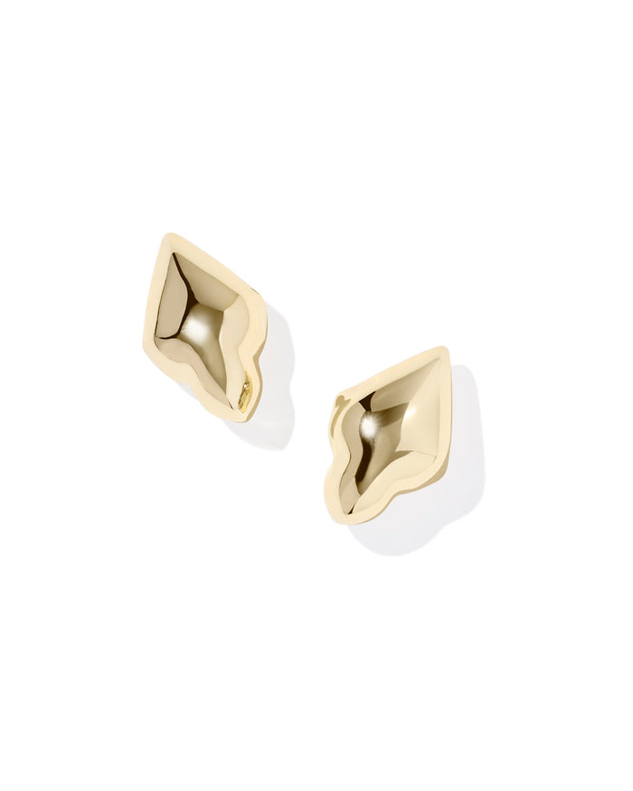 Kendra Scott - Earrings - Adeline Metal Stud - Gold - Findlay Rowe Designs