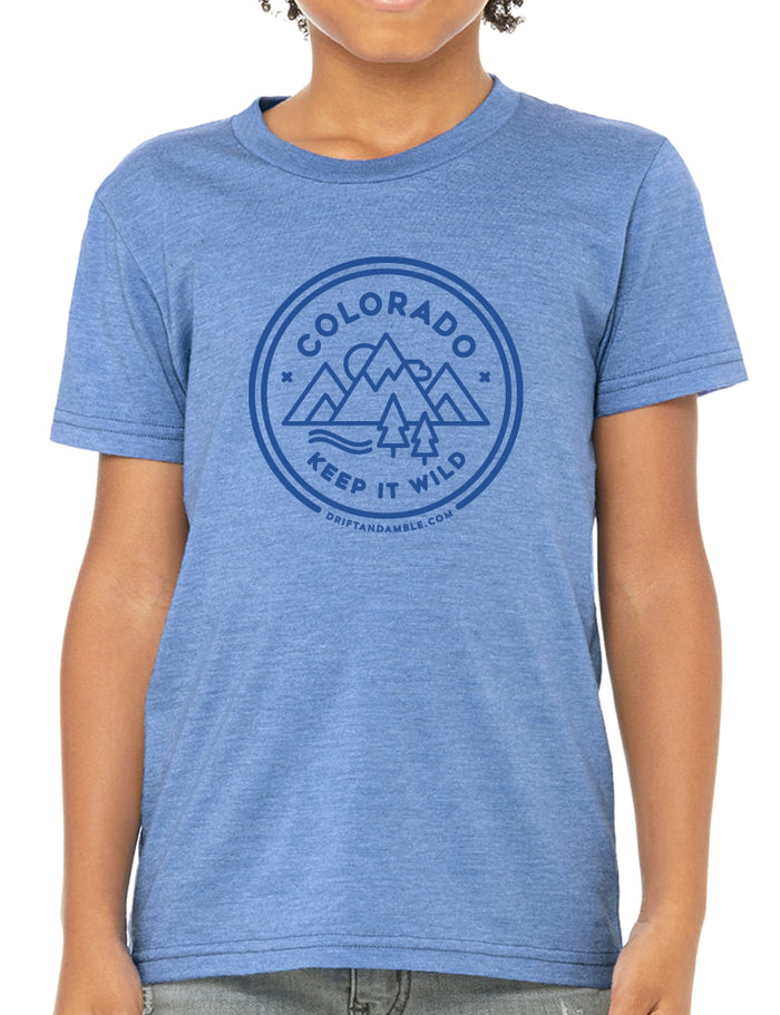 Kids CO Wild T-shirt - Light Blue