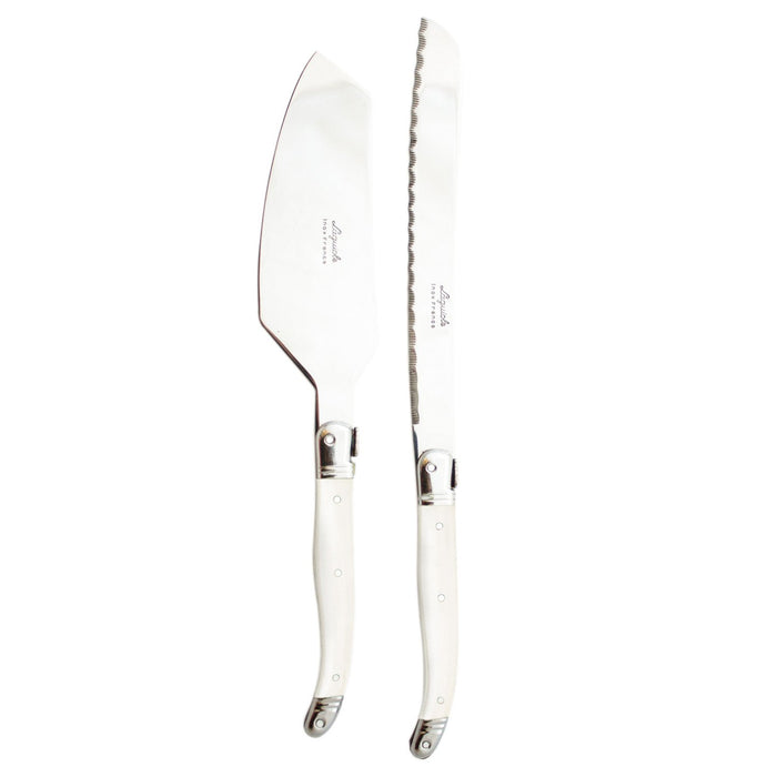 Laguiole Ivory Cake Knife Set