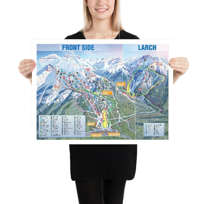 Lake Louise Ski Trail Map, Canada