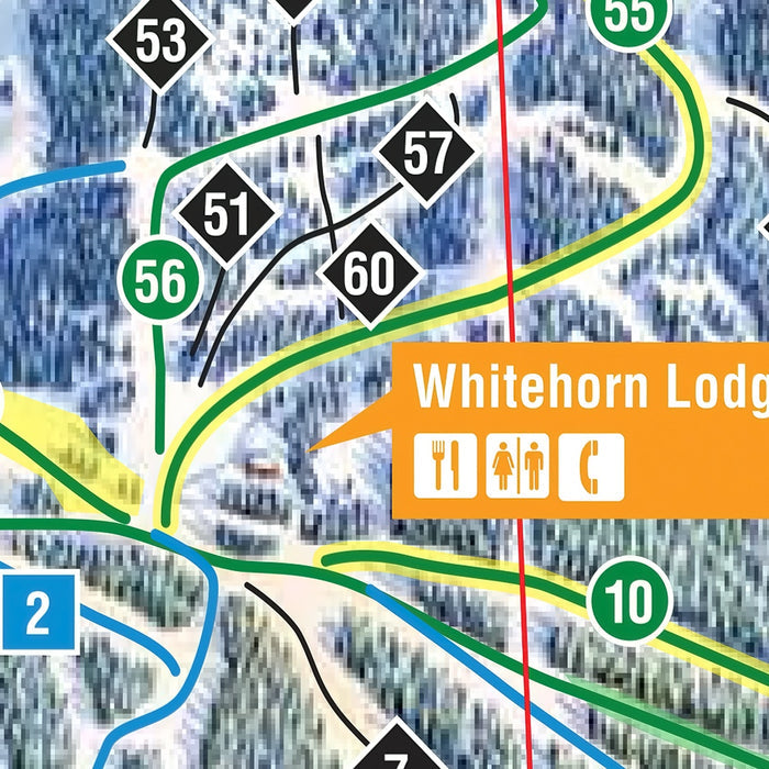 Lake Louise Ski Trail Map, Canada