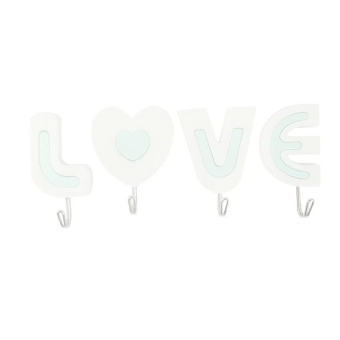 LOVE Key Hooks – Decorative Wall-Mounted Hooks for Keys & Small Items