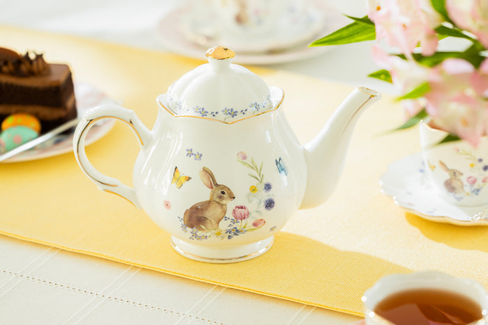 Meadow Bunny Fine Porcelain Teapot