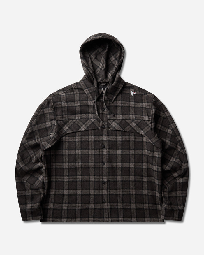 ROA Logger Wool Check Long Sleeve Shirt Anthracite Shirts Longsleeve Shirt YBMW0229FA179 ANT0001