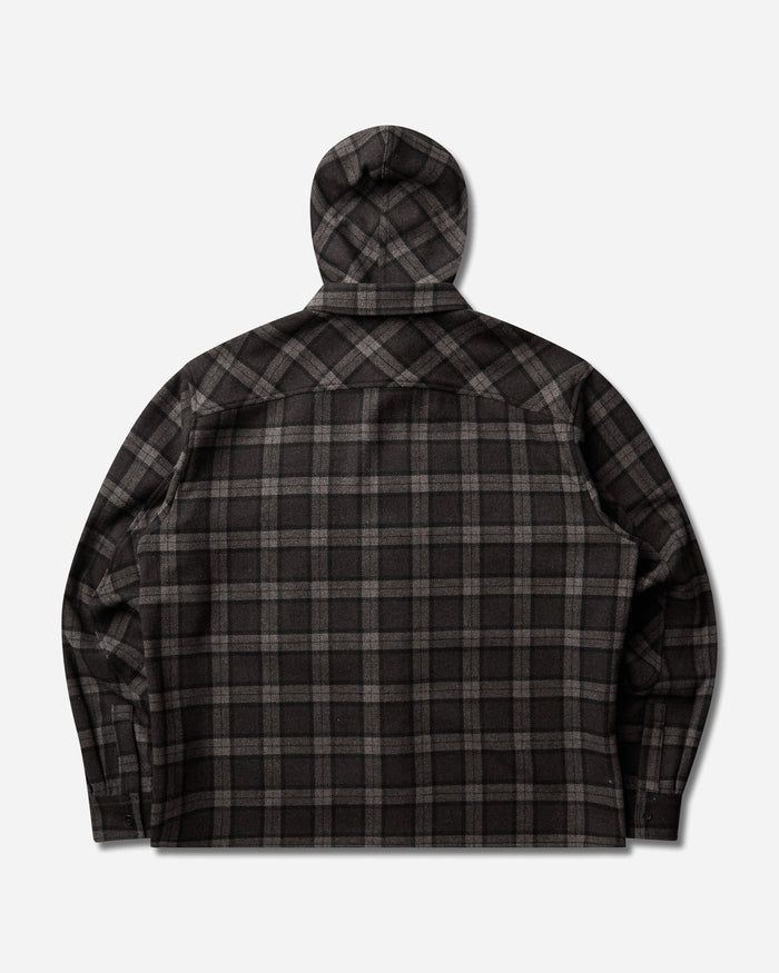 ROA Logger Wool Check Long Sleeve Shirt Anthracite Shirts Longsleeve Shirt YBMW0229FA179 ANT0001