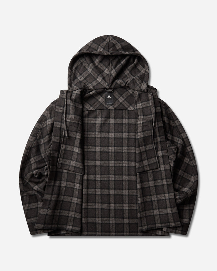 ROA Logger Wool Check Long Sleeve Shirt Anthracite Shirts Longsleeve Shirt YBMW0229FA179 ANT0001