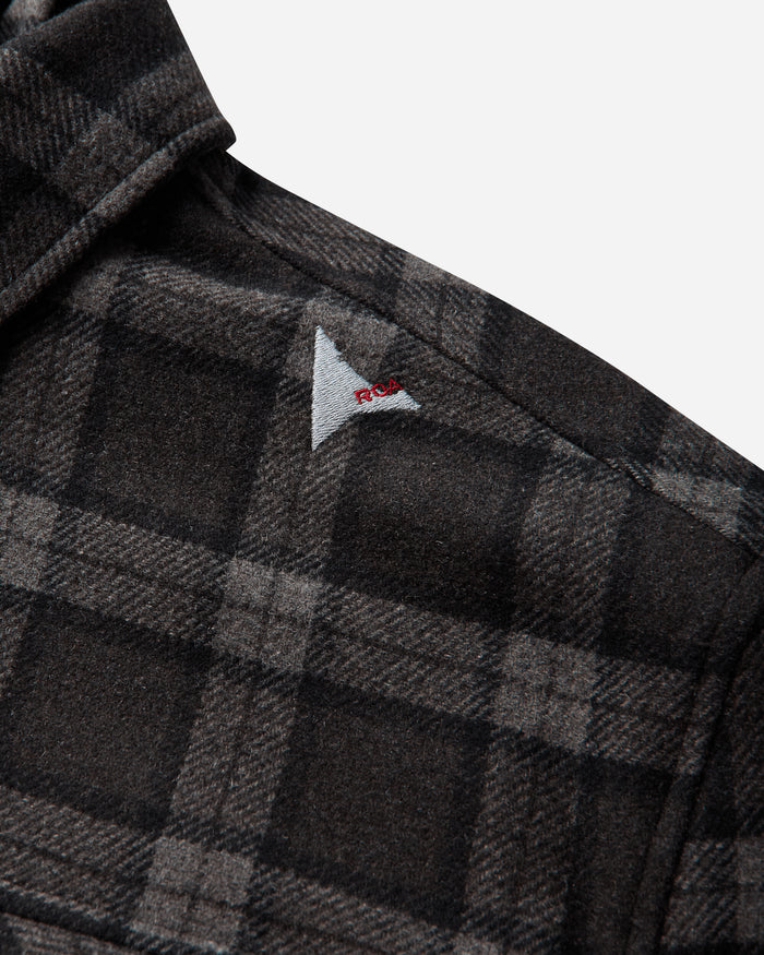 ROA Logger Wool Check Long Sleeve Shirt Anthracite Shirts Longsleeve Shirt YBMW0229FA179 ANT0001
