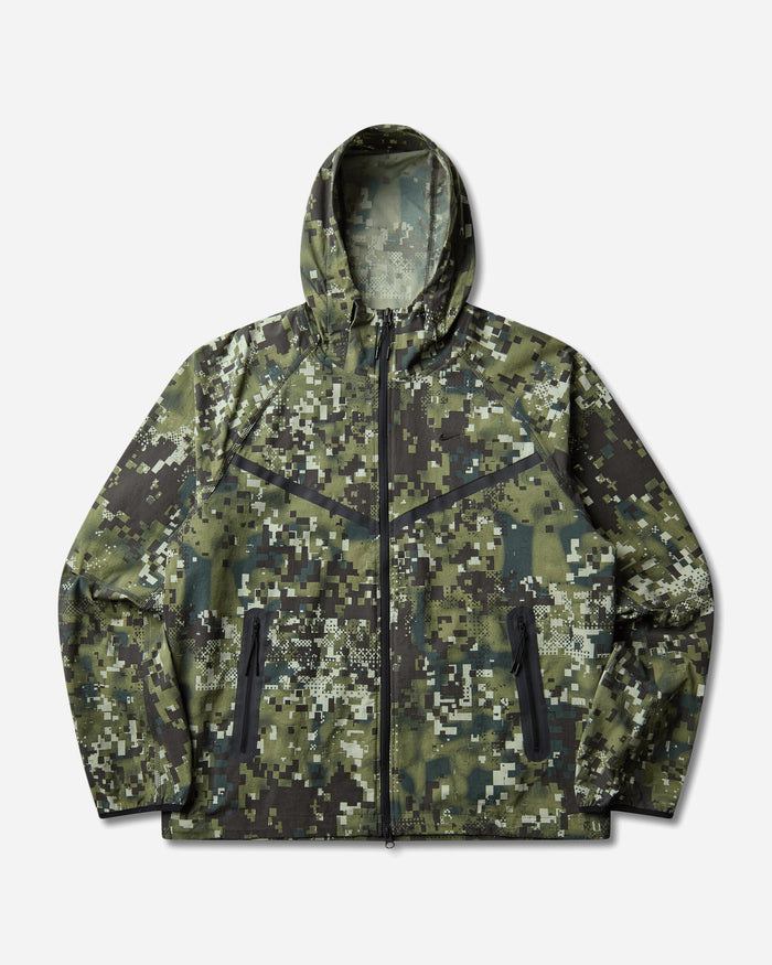 Nike M Nk Tch Df Wvn Wr Fz Jkt Aop Silver Sage/Black Sweatshirts Hoodies IM5709-328