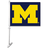 Michigan Wolverines Car Flag