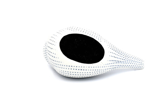 Mini Blue Dot Bird Sculpture