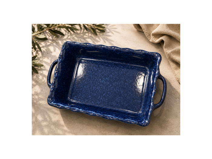Mira Large Rectangular Baker - Midnight Blue
