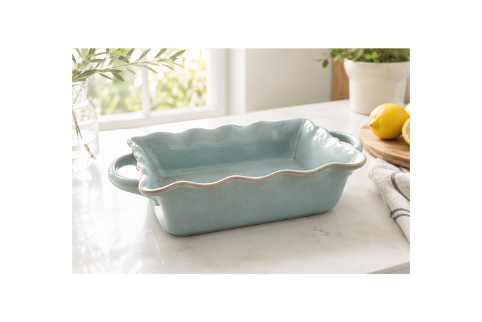 Mira Large Rectangular Baker – Seafoam Reactive