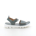 Mjuk och flexibel skinnsandal i grönt från Relaxshoe