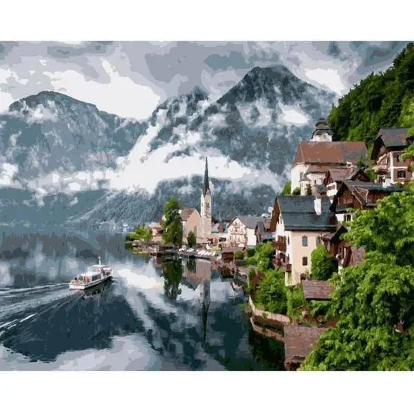 Mountains & Rivers Landscape Landscape Paint By Numbers Kit