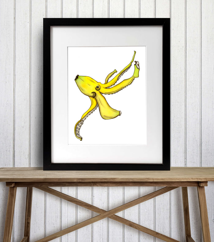 PinkPolish Design Art Prints "Nanapus" Watercolor Painting: Art Print