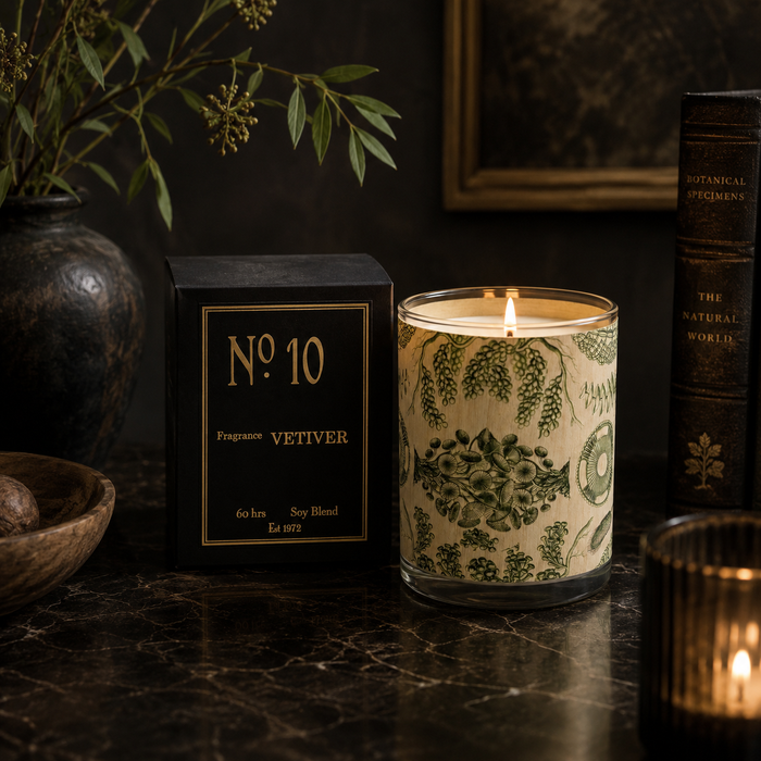 No. 10 Vetivert Wood Candle