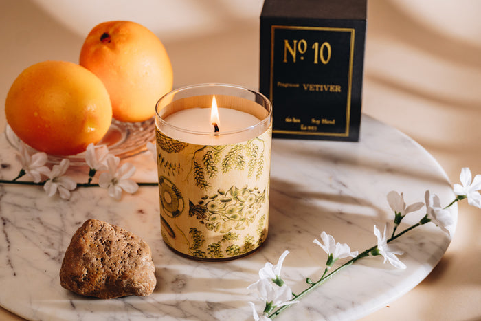 No. 10 Vetivert Wood Candle