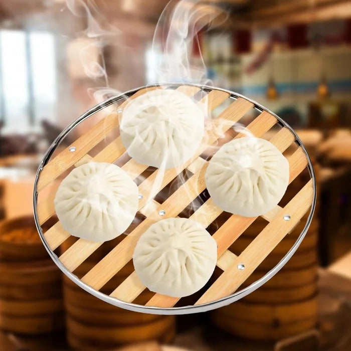 Non-Stick Bamboo Steamer | Reusable Bamboo Steaming Mat for Momos, Dumplings & Healthy Cooking