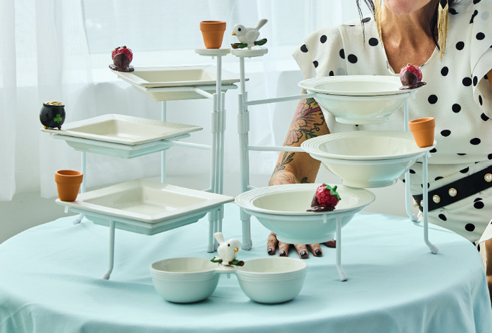 nora fleming triple tier stands