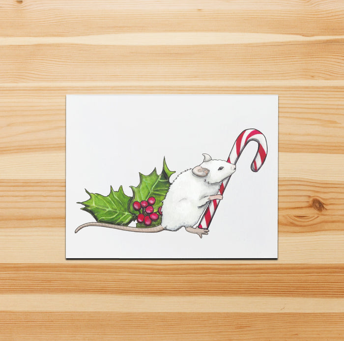 PinkPolish Design Note Cards "Not Even a Mouse" Handmade Notecard