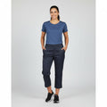 Nybo Navy Unisex Super Cool Capri Jeans, Pull-on, Elastik, Stretch
