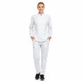 Nybo Vit Unisex Delight Kockjacka, tryckknappar, slitstark