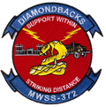 Officially Licensed USMC MWSS-372 Diamondbacks Patches