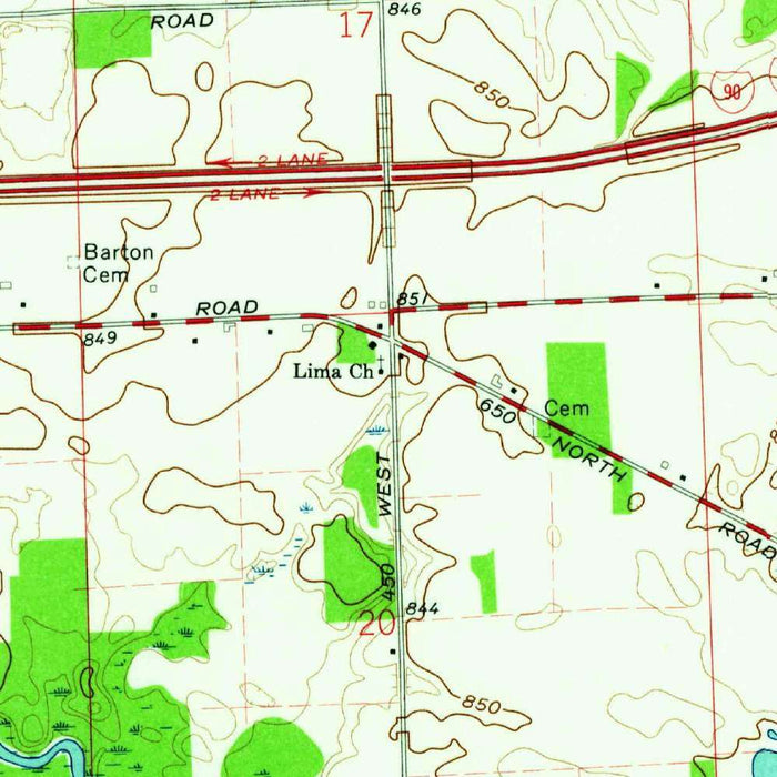 Old Map of Shipshewana, Indiana by USGS, 1961 – Newbury & Lake Shipshewana