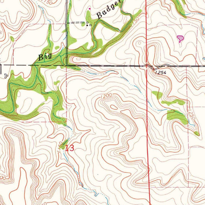 Old Map of Winfield, Kansas by USGS, 1965 – Arkansas River & Cowley County
