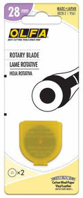 Olfa -28mm Rotary Blades - 2 pcs.
