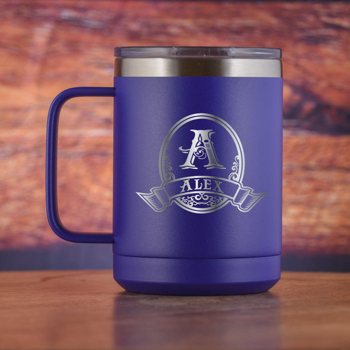 Personalized Coffee Mug Tumbler With Handle