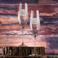 Personalized Crystal Mr & Mrs Toasting Flutes