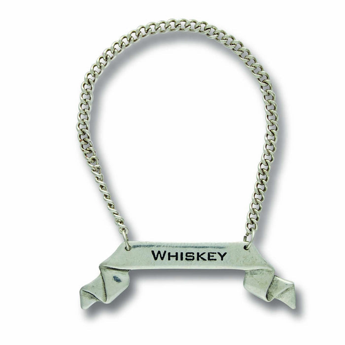 Pewter Ribbon Decanter Tags