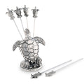 Vagabond House Pewter Sea Turtle Cheese Pick Set Product Image