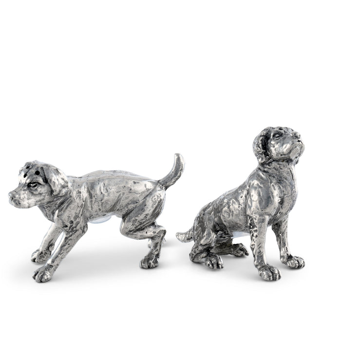 Vagabond House Pewter Spaniel Salt & Pepper Set Product Image