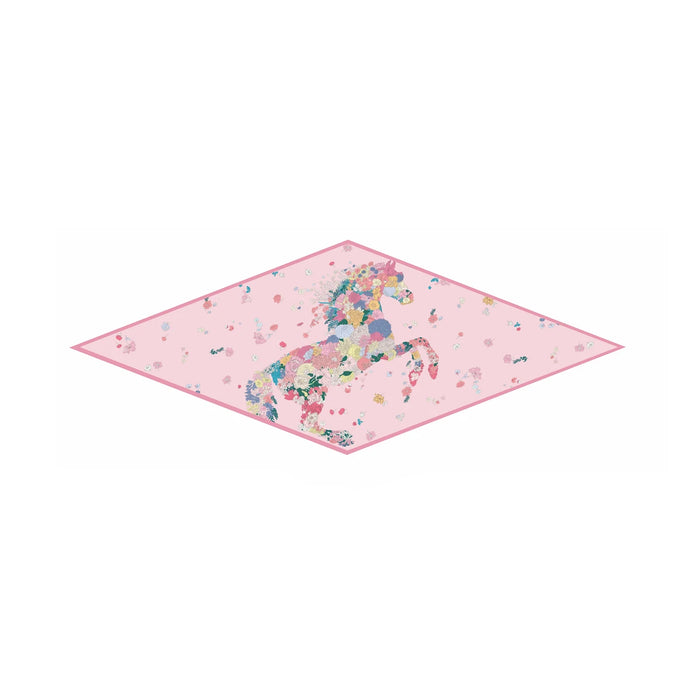 Pia Pink Silk Diamond Scarf