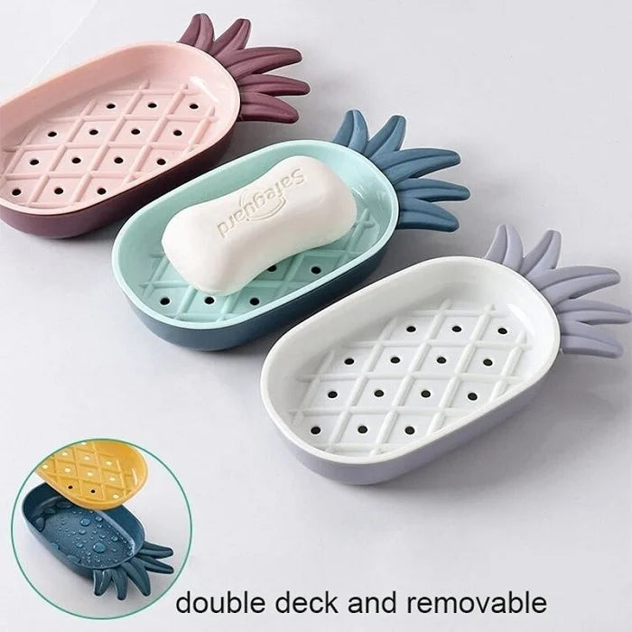 Pineapple Shaped Soap Box (Random Colors)