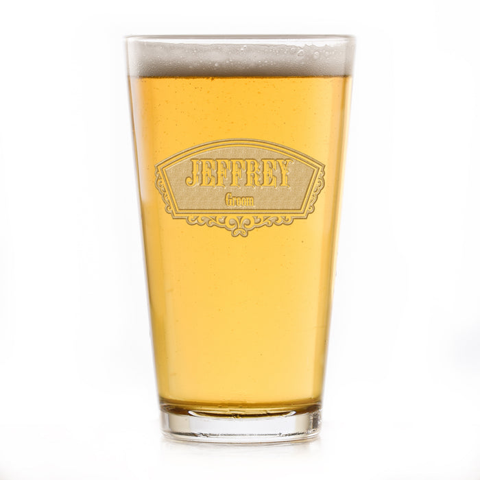 Pint Beer Glass Groomsmen Gifts