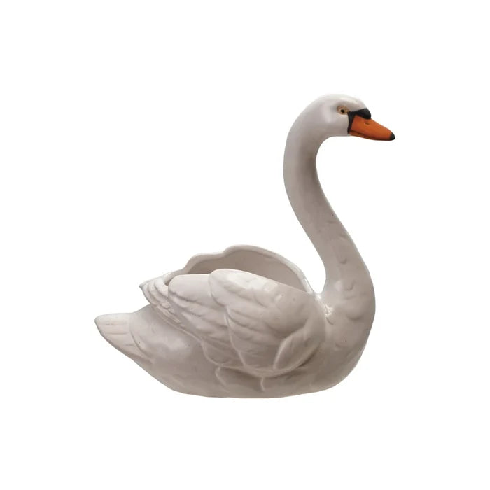 Planter - Stoneware Swan - Findlay Rowe Designs