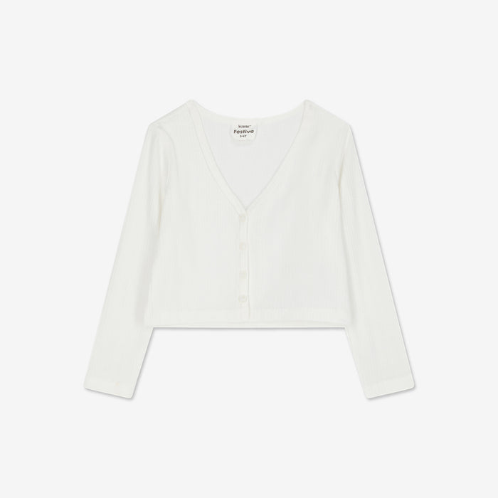 Pointelle Cardigan H - H25