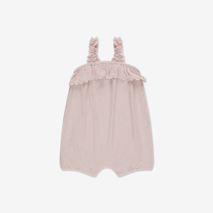 Pointelle Ovelall Ruffle RIB - RIB2a
