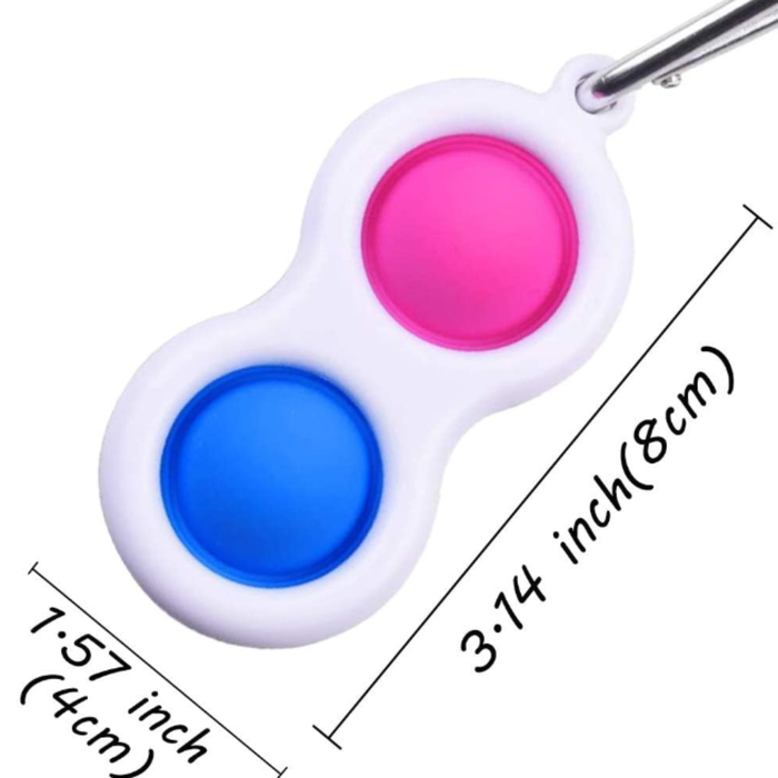 Pop It Fidget Toy – Soft Silicone Push Pop Bubble Sensory Stress Reliever for Kids & Adults | Fun Toy for Car, Bike & Gifts (Random Color - Pack of 1)
