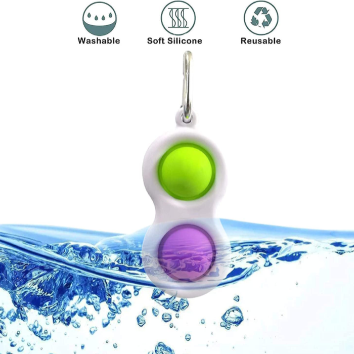 Pop It Fidget Toy – Soft Silicone Push Pop Bubble Sensory Stress Reliever for Kids & Adults | Fun Toy for Car, Bike & Gifts (Random Color - Pack of 1)