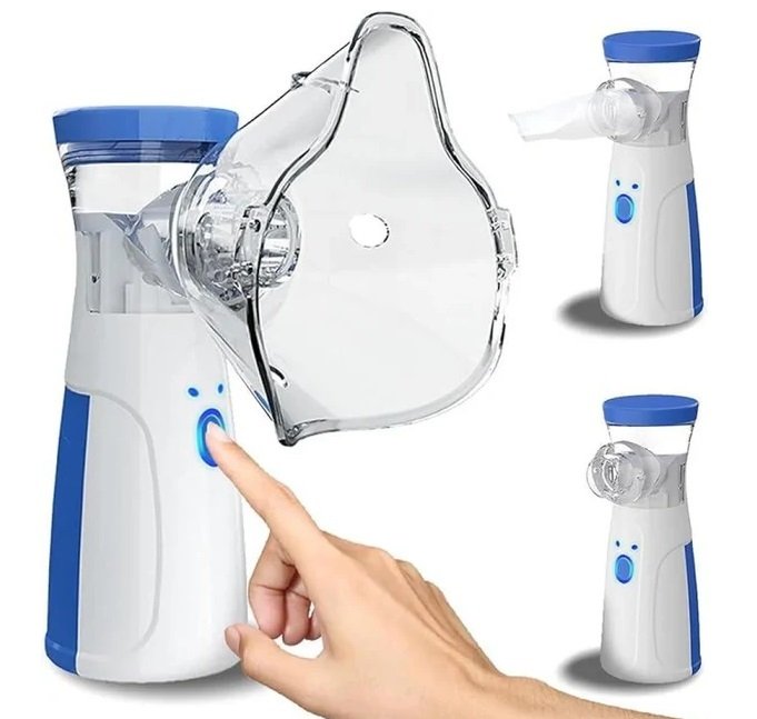 Portable Handheld Nebulizer – Ultrasonic Mist Inhaler for Respiratory Relief, Kids & Adults