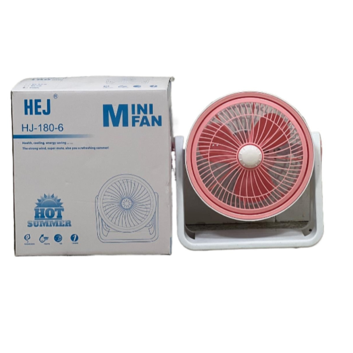 Portable Table Fan – Quiet & Compact Cooling Fan for Desk, Home & Office Use (USB Powered)
