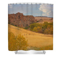 Powder River Fence Shower Curtain