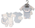 Premature Baby Boys 4 pcs Set with Smocking- Cuddles (PK6) (3-8lbs) PB-20-596S