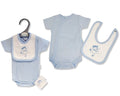 Premature Baby Boys Bodyvest with Bib - Prince (3-5 to 5-8Lbs) (PK6) Pb-20-626