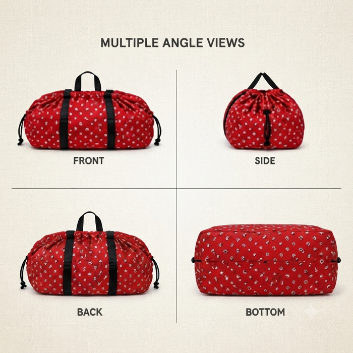 Premium Dhobi Bag with Handle | Large Capacity Laundry Bag for Clothes - Set of 1
